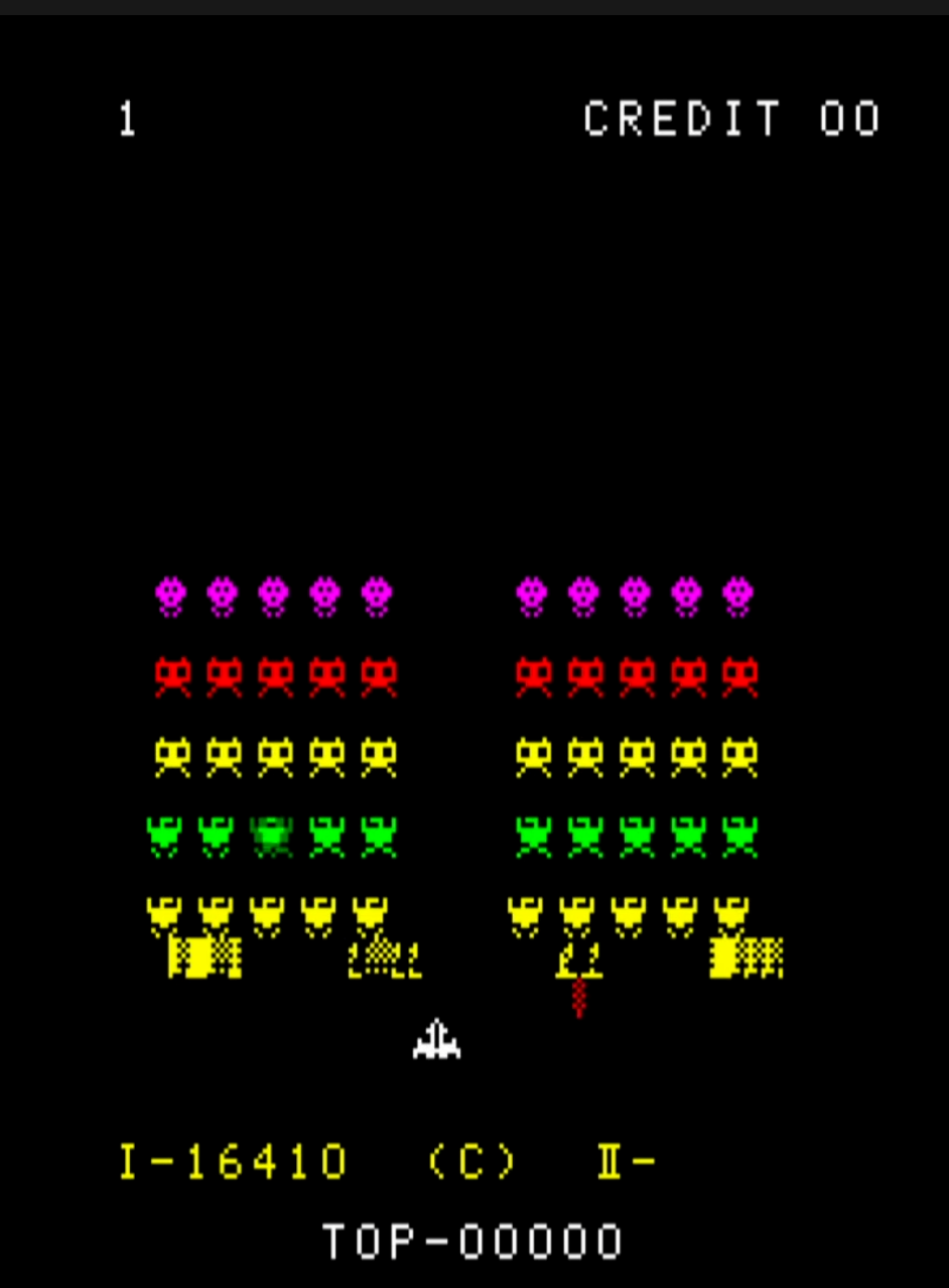 任天堂謹製インベーダー亜種 - 1up